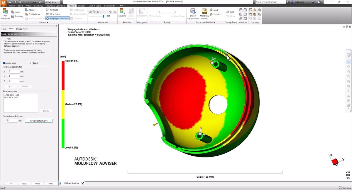  ������� Autodesk Moldflow Adviser